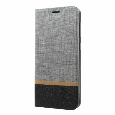 Чехол-книжка Deexe Lines Texture для Samsung Galaxy A20 (A205) / A30 (A305) - Grey