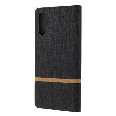 Чохол-книжка Deexe Lines Texture для Samsung Galaxy A70 (A705) - Black