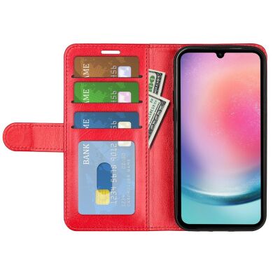 Чехол-книжка Deexe Wallet Style для Samsung Galaxy A16 (A165) - Red