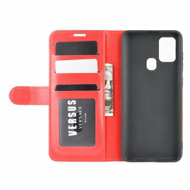 Чехол-книжка Deexe Wallet Style для Samsung Galaxy A21s (A217) - Red