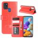 Чехол-книжка Deexe Wallet Style для Samsung Galaxy A21s (A217) - Red. Фото 1 из 8