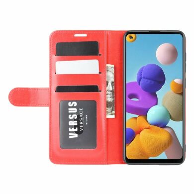 Чохол-книжка Deexe Wallet Style для Samsung Galaxy A21s (A217) - Red