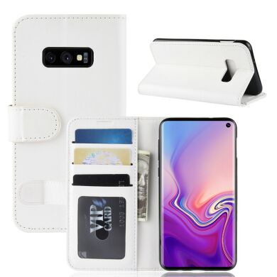 Чохол-книжка Deexe Wallet Style для Samsung Galaxy S10e - White
