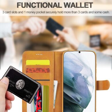 Чохол LC.IMEEKE Wallet Case для Samsung Galaxy S21 FE (G990) - Coffee