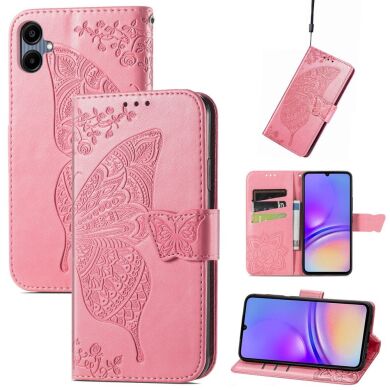 Чехол UniCase Butterfly Pattern для Samsung Galaxy A06 (A065) - Pink