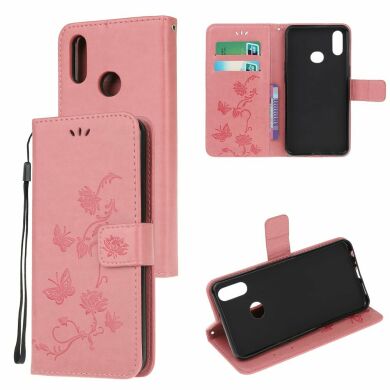 Чехол UniCase Butterfly Pattern для Samsung Galaxy A10s (A107) - Pink