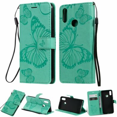 Чехол UniCase Butterfly Pattern для Samsung Galaxy A10s (A107) - Cyan