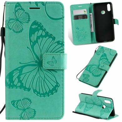 Чехол UniCase Butterfly Pattern для Samsung Galaxy A10s (A107) - Cyan
