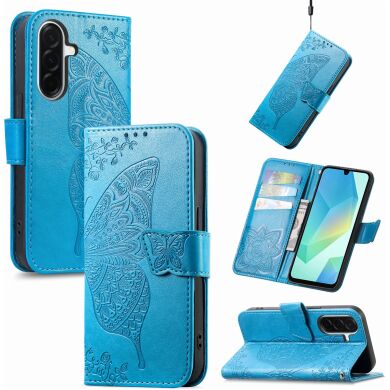 Чохол UniCase Butterfly Pattern для Samsung Galaxy A27 (A276) - Blue