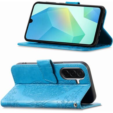 Чохол UniCase Butterfly Pattern для Samsung Galaxy A27 (A276) - Blue