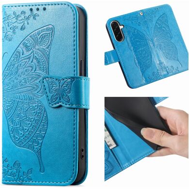 Чохол UniCase Butterfly Pattern для Samsung Galaxy A27 (A276) - Blue