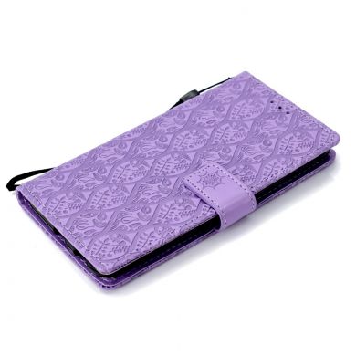 Чехол UniCase Leaf Wallet для Samsung Galaxy J4 2018 (J400) - Purple