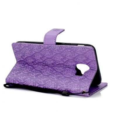 Чехол UniCase Leaf Wallet для Samsung Galaxy J4 2018 (J400) - Purple