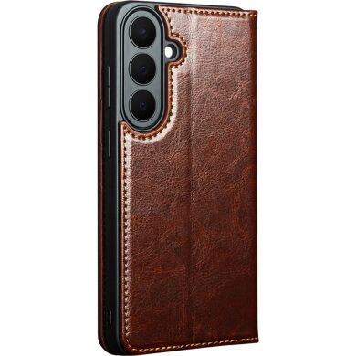 Шкіряний чохол QIALINO Classic Case для Samsung Galaxy S26 FE - Brown