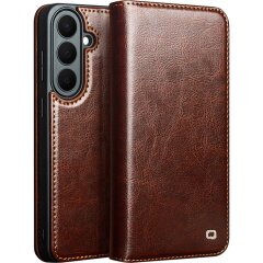 Шкіряний чохол QIALINO Classic Case для Samsung Galaxy S26 FE - Brown