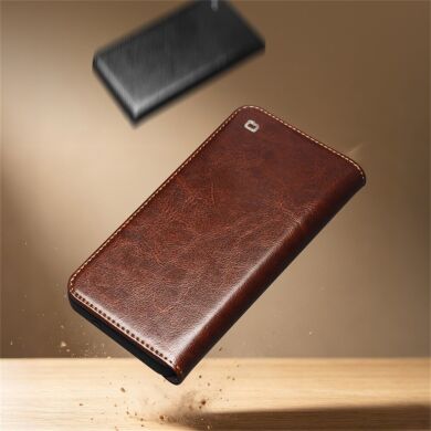 Шкіряний чохол QIALINO Classic Case для Samsung Galaxy S26 FE - Brown