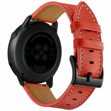 Шкіряний ремінець Deexe Classic для годинників з шириною кріплення 20мм - Red