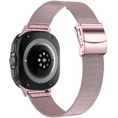Ремешок Deexe Milanese Bracelet для Samsung Galaxy Watch 8 (40/44mm) / 8 Classic / Ultra (2025) - Rose Pink