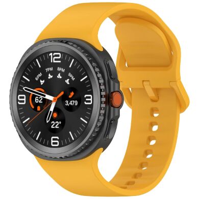 Ремешок Deexe Silicone Band для Samsung Galaxy Watch 8 (40/44mm) / 8 Classic - Yellow