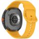 Ремешок Deexe Silicone Band для Samsung Galaxy Watch 8 (40/44mm) / 8 Classic - Yellow. Фото 1 из 7