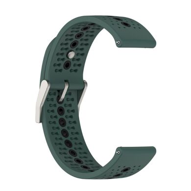 Ремешок Deexe Sport Style для часов с шириной крепления 22 мм - Black / Olive Green