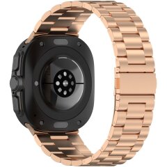 Ремінець Deexe Stainless Steel для Samsung Galaxy Watch Ultra (47mm) - Rose Gold