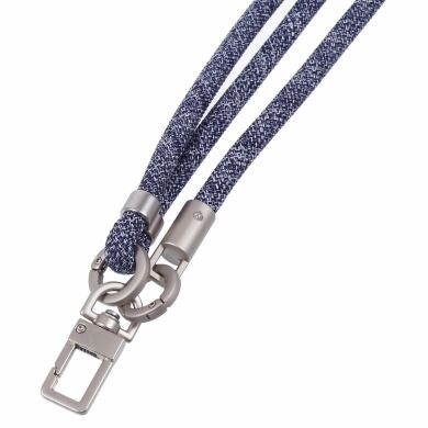 Ремешок для смартфона Deexe Crossbody Strap - Blue / White