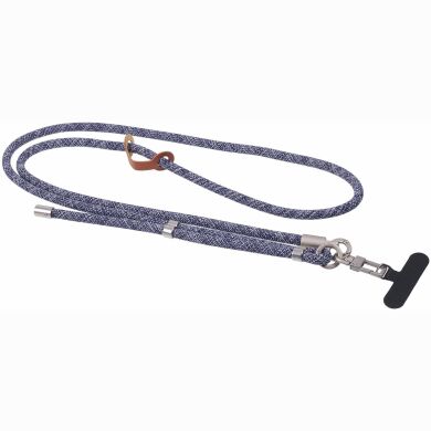 Ремешок для смартфона Deexe Crossbody Strap - Blue / White