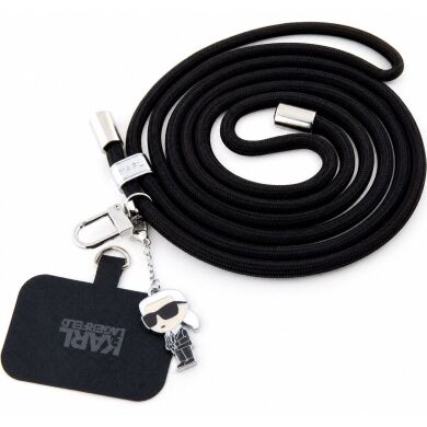 Ремешок для смартфона Karl Lagerfeld Universal CBDY Cord (KLUCNMSCKIK) - Black