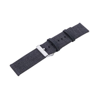 Ремешок UniCase Cloth Texture для Samsung Galaxy Watch 46mm / Watch 3 45mm / Gear S3 - Black