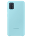 Силиконовый чехол Silicone Cover для Samsung Galaxy A51 (А515) EF-PA515TLEGRU - Blue. Фото 1 из 8