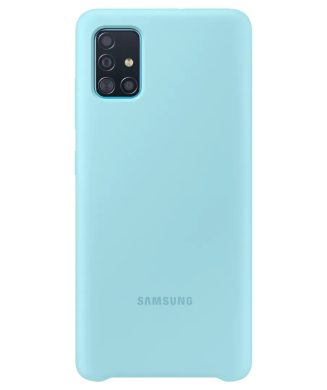 Силиконовый чехол Silicone Cover для Samsung Galaxy A51 (А515) EF-PA515TLEGRU - Blue