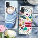 Силиконовый (TPU) чехол Deexe Life Style для Samsung Galaxy A31 (A315) - White Flowers. Фото 3 из 3