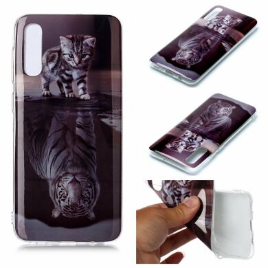 Силіконовий (TPU) чохол Deexe Life Style для Samsung Galaxy A50 (A505) / A30s (A307) / A50s (A507) - Cat and Tiger
