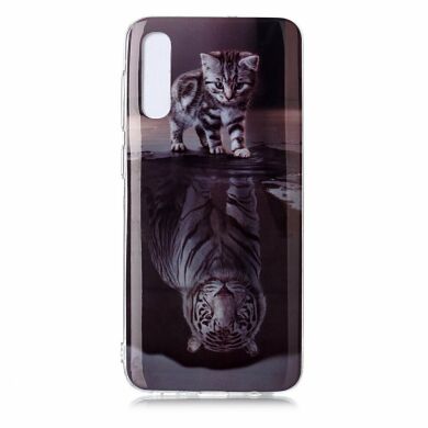 Силіконовий (TPU) чохол Deexe Life Style для Samsung Galaxy A50 (A505) / A30s (A307) / A50s (A507) - Cat and Tiger