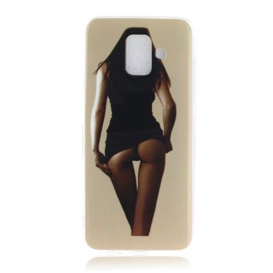 Силиконовый (TPU) чехол Deexe Life Style для Samsung Galaxy A6 2018 (A600) - Hot Girl