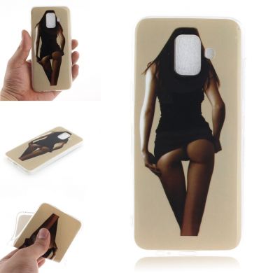 Силиконовый (TPU) чехол Deexe Life Style для Samsung Galaxy A6 2018 (A600) - Hot Girl