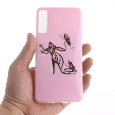 Силиконовый (TPU) чехол Deexe Life Style для Samsung Galaxy A7 2018 (A750) - High Heel Sandal