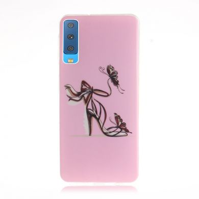 Силиконовый (TPU) чехол Deexe Life Style для Samsung Galaxy A7 2018 (A750) - High Heel Sandal