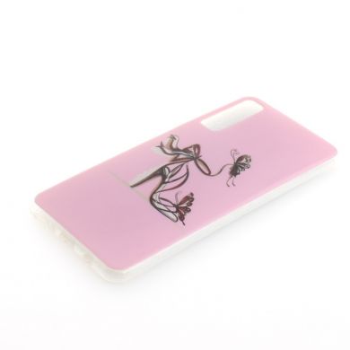 Силиконовый (TPU) чехол Deexe Life Style для Samsung Galaxy A7 2018 (A750) - High Heel Sandal
