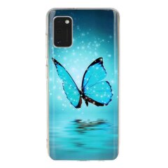 Силіконовий (TPU) чохол Deexe LumiCase для Samsung Galaxy A41 (A415) - Blue Butterfly