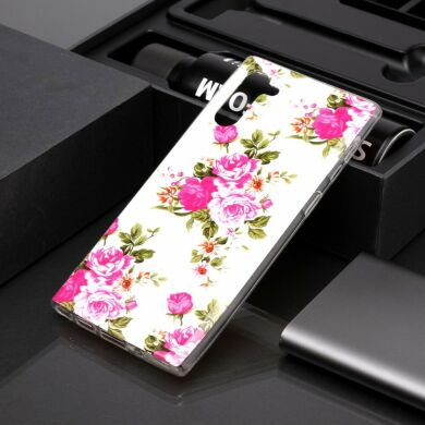Силиконовый (TPU) чехол Deexe LumiCase для Samsung Galaxy Note 10 (N970) - Beautiful Flowers