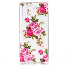 Силіконовий (TPU) чохол Deexe LumiCase для Samsung Galaxy Note 10 (N970) - Beautiful Flowers