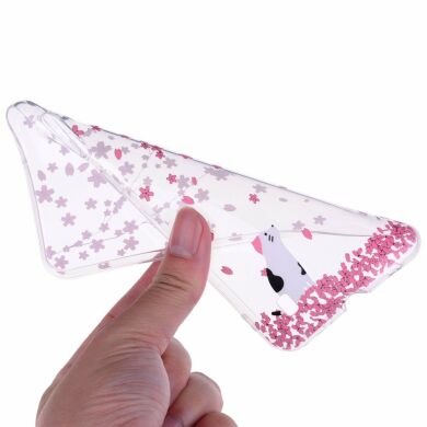 Силіконовий (TPU) чохол Deexe Pretty Glossy для Samsung Galaxy A10 (A105) - Flower and Cat