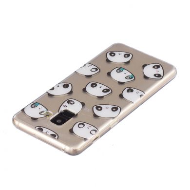 Силиконовый (TPU) чехол Deexe Pretty Glossy для Samsung Galaxy A8+ (A730) - Panda