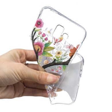 Силіконовий (TPU) чохол Deexe Pretty Glossy для Samsung Galaxy J6+ (J610) - Flowered Elk