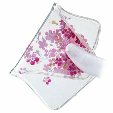 Силіконовий (TPU) чохол Deexe Pretty Glossy для Samsung Galaxy M10 (M105) - Pink Flower