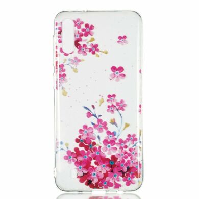 Силіконовий (TPU) чохол Deexe Pretty Glossy для Samsung Galaxy M10 (M105) - Pink Flower
