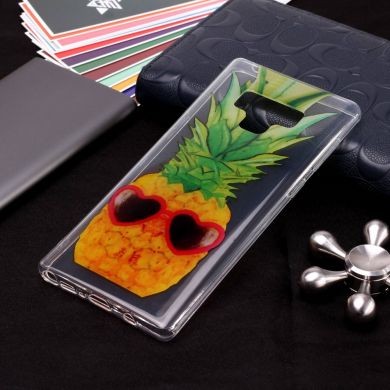Силиконовый (TPU) чехол Deexe Pretty Glossy для Samsung Galaxy Note 9 (N960) - Pineapple