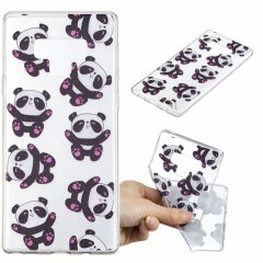 Силиконовый (TPU) чехол Deexe Pretty Glossy для Samsung Galaxy Note 9 (N960) - Cute Pandas